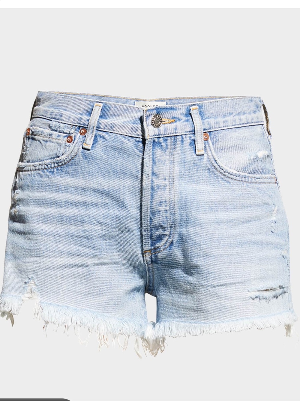 Agolde Parker Denim Cutoff Shorts